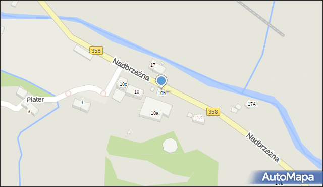 Świeradów-Zdrój, Nadbrzeżna, 10b, mapa Świeradów-Zdrój