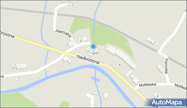 Świeradów-Zdrój, Nadbrzeżna, 3, mapa Świeradów-Zdrój