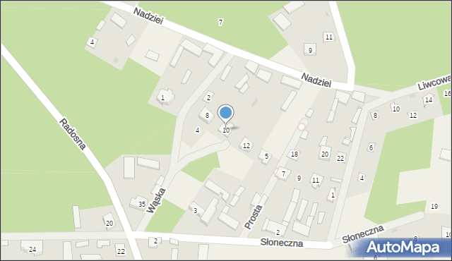 Świniotop, Nadziei, 10, mapa Świniotop