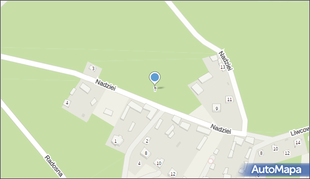 Świniotop, Nadziei, 7, mapa Świniotop