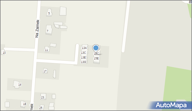 Szabda, Na Zamek, 15D, mapa Szabda