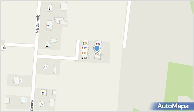 Szabda, Na Zamek, 15F, mapa Szabda