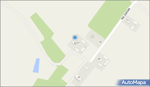 Szabda, Na Zamek, 52, mapa Szabda