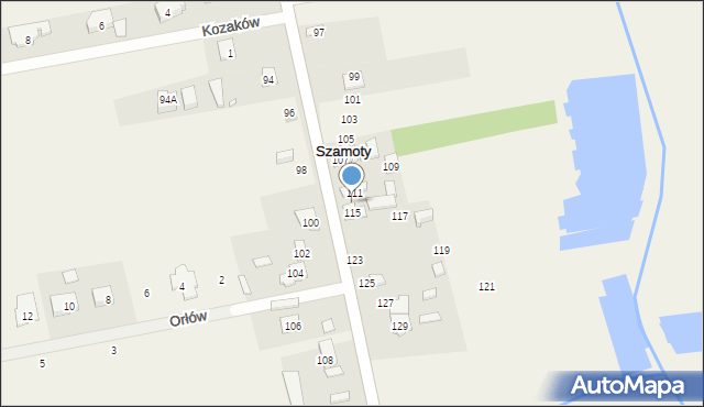 Szamoty, Nadarzyńska, 113, mapa Szamoty