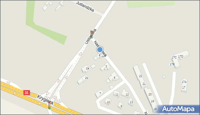 Szczecin, Nasypowa, 2, mapa Szczecina