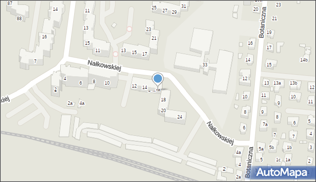 Szczecin, Nałkowskiej Zofii, 16, mapa Szczecina