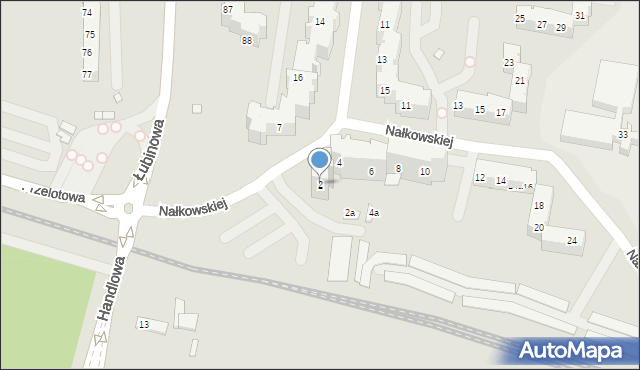 Szczecin, Nałkowskiej Zofii, 2, mapa Szczecina