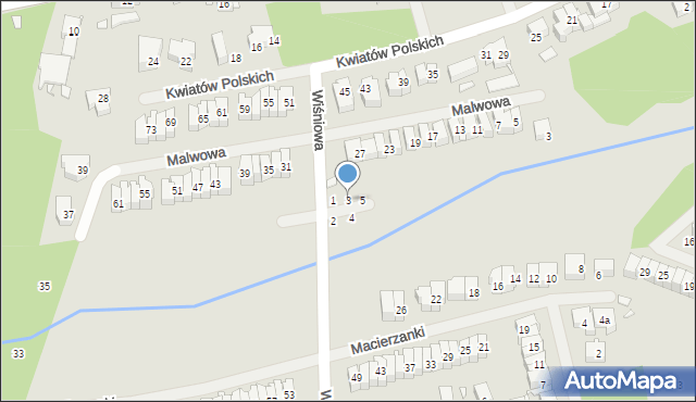 Szczecin, Nagietkowa, 3, mapa Szczecina