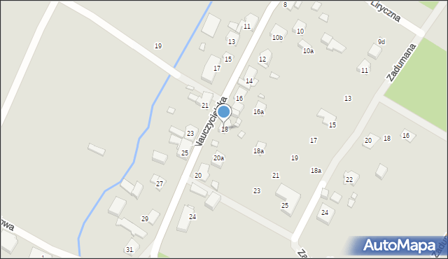 Szczecin, Nauczycielska, 18, mapa Szczecina