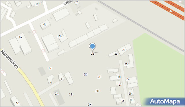 Szczecinek, Narutowicza Gabriela, 2E, mapa Szczecinek