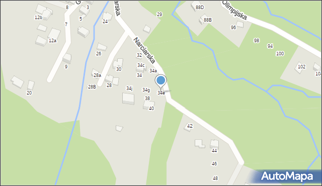 Szczyrk, Narciarska, 34e, mapa Szczyrk