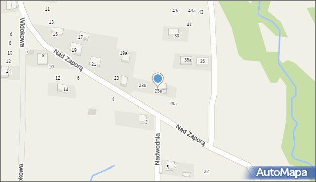 Szlembark, Nad Zaporą, 23a, mapa Szlembark