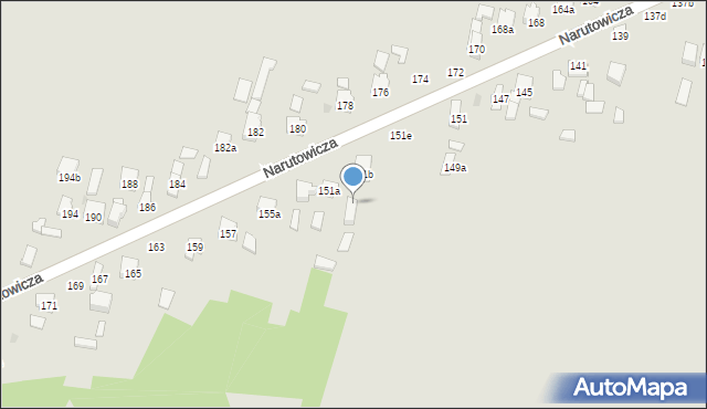 Szydłowiec, Narutowicza Gabriela, 151c, mapa Szydłowiec