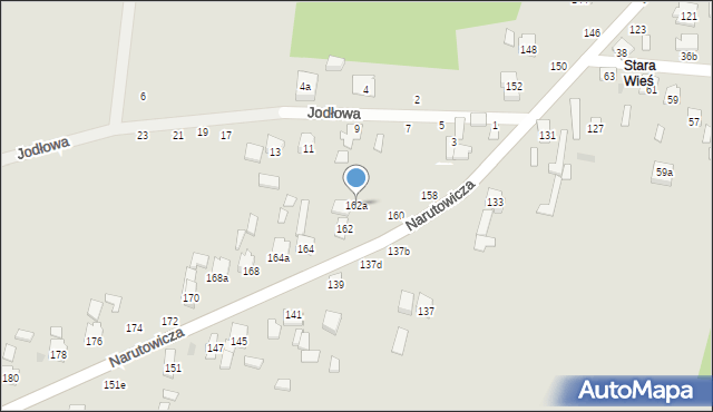 Szydłowiec, Narutowicza Gabriela, 162a, mapa Szydłowiec