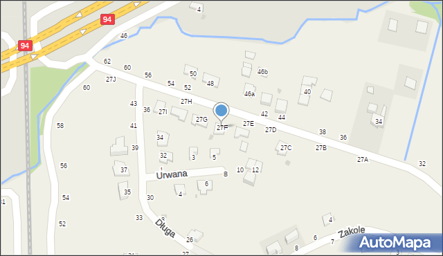 Tarnowiec, Na Młyny, 27F, mapa Tarnowiec