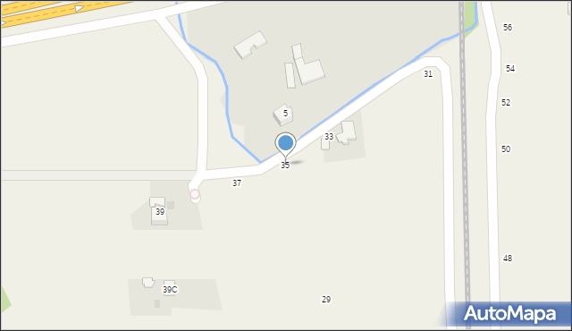 Tarnowiec, Na Młyny, 35, mapa Tarnowiec