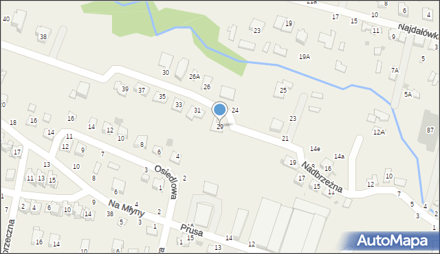 Tarnowiec, Nadbrzeżna, 29, mapa Tarnowiec