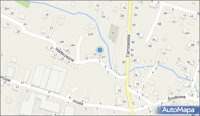 Tarnowiec, Nadbrzeżna, 8, mapa Tarnowiec