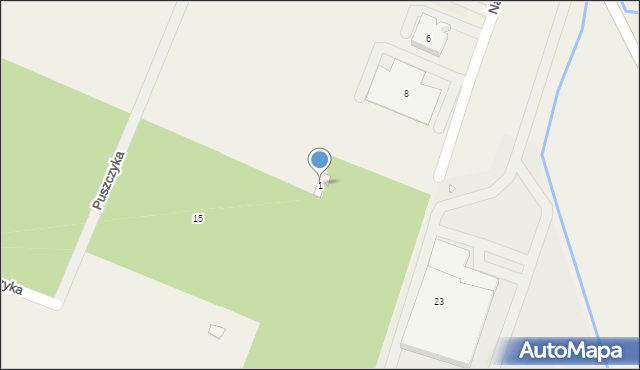 Tarnowo Podgórne, Nad Strumykiem, 1, mapa Tarnowo Podgórne