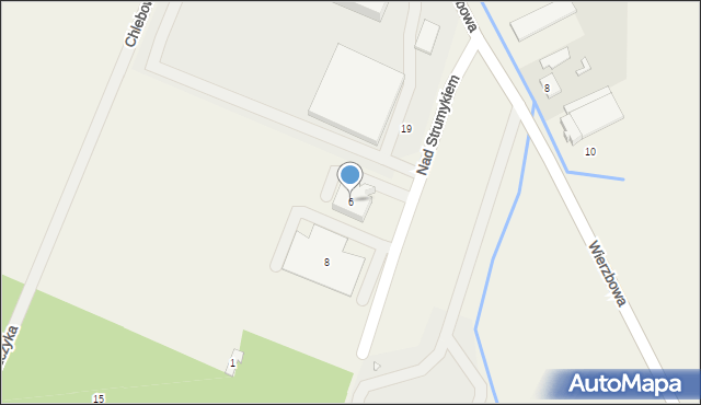 Tarnowo Podgórne, Nad Strumykiem, 6, mapa Tarnowo Podgórne
