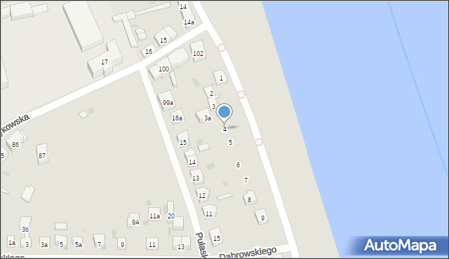 Tczew, Nadbrzeżna, 4, mapa Tczew