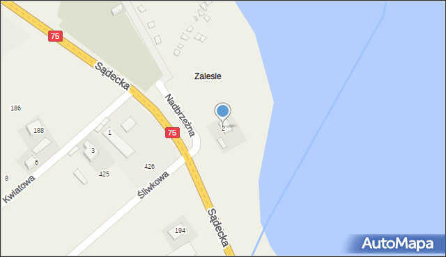 Tęgoborze, Nadbrzeżna, 2, mapa Tęgoborze