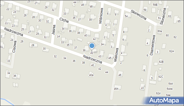 Tłuszcz, Nadrzeczna, 41, mapa Tłuszcz