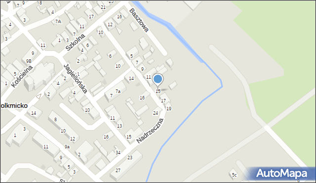 Tolkmicko, Nadrzeczna, 15, mapa Tolkmicko