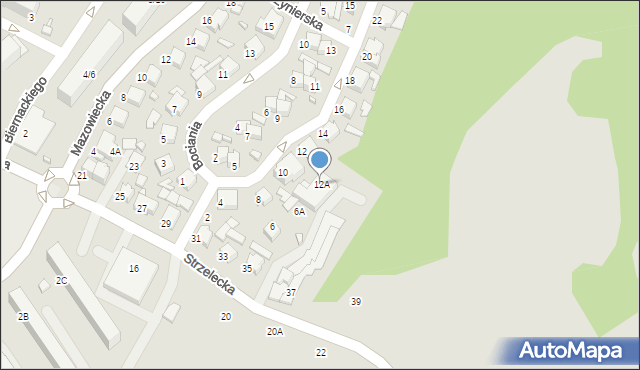 Tomaszów Mazowiecki, Nadpiliczna, 12A, mapa Tomaszów Mazowiecki