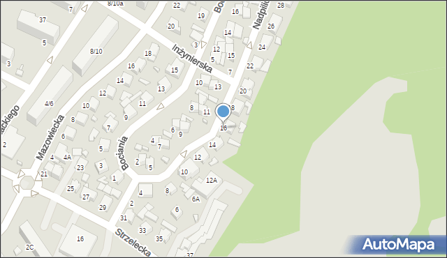 Tomaszów Mazowiecki, Nadpiliczna, 16, mapa Tomaszów Mazowiecki