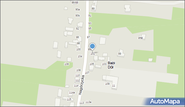 Tomaszów Mazowiecki, Nagórzycka, 101, mapa Tomaszów Mazowiecki