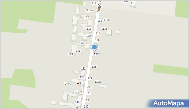 Tomaszów Mazowiecki, Nagórzycka, 123, mapa Tomaszów Mazowiecki