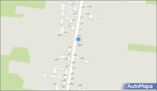 Tomaszów Mazowiecki, Nagórzycka, 125, mapa Tomaszów Mazowiecki