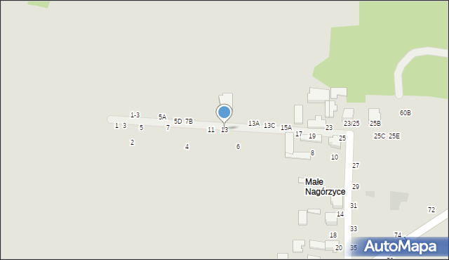Tomaszów Mazowiecki, Nagórzycka, 13, mapa Tomaszów Mazowiecki