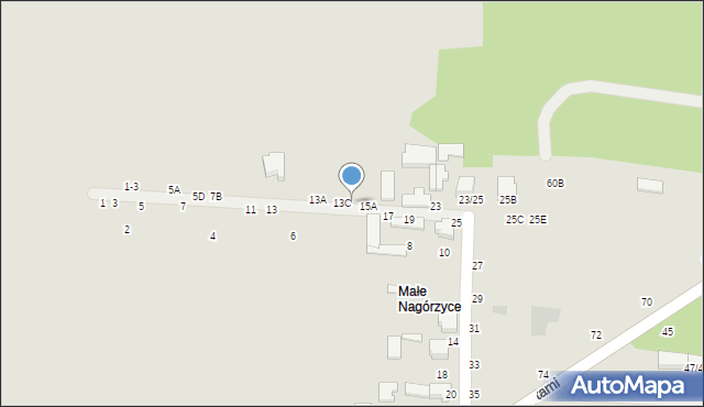 Tomaszów Mazowiecki, Nagórzycka, 13D, mapa Tomaszów Mazowiecki
