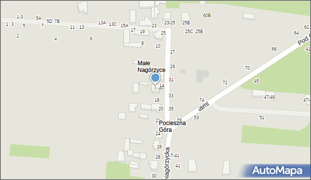 Tomaszów Mazowiecki, Nagórzycka, 14/16, mapa Tomaszów Mazowiecki