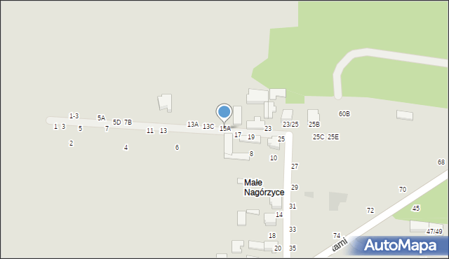 Tomaszów Mazowiecki, Nagórzycka, 15A, mapa Tomaszów Mazowiecki