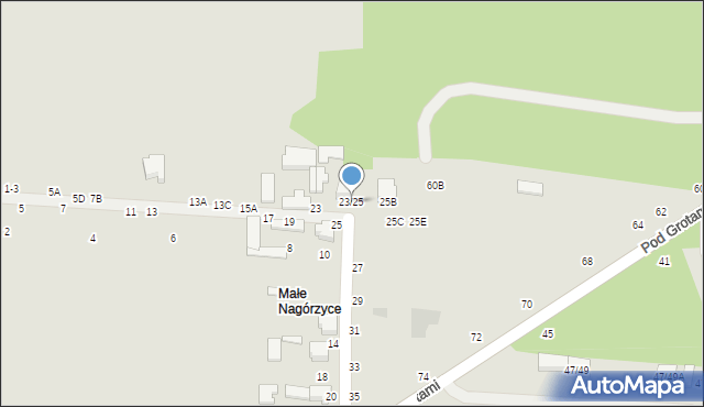 Tomaszów Mazowiecki, Nagórzycka, 23/25, mapa Tomaszów Mazowiecki