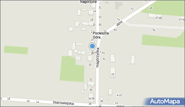 Tomaszów Mazowiecki, Nagórzycka, 28, mapa Tomaszów Mazowiecki