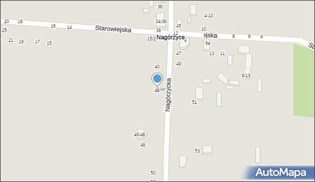 Tomaszów Mazowiecki, Nagórzycka, 44, mapa Tomaszów Mazowiecki