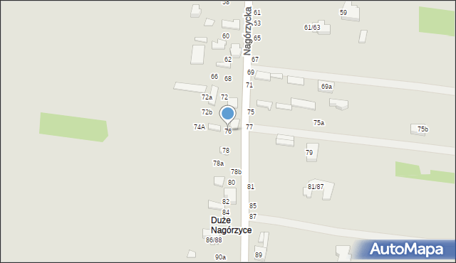 Tomaszów Mazowiecki, Nagórzycka, 76, mapa Tomaszów Mazowiecki