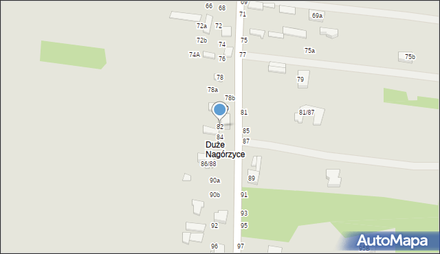 Tomaszów Mazowiecki, Nagórzycka, 82, mapa Tomaszów Mazowiecki