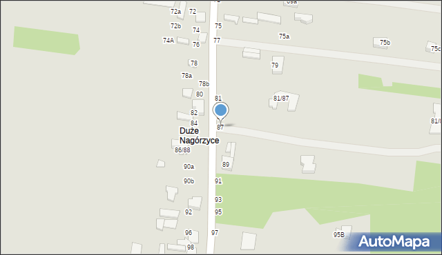Tomaszów Mazowiecki, Nagórzycka, 87, mapa Tomaszów Mazowiecki