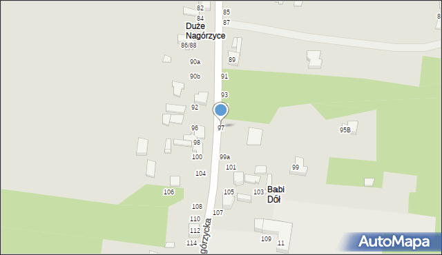 Tomaszów Mazowiecki, Nagórzycka, 97, mapa Tomaszów Mazowiecki