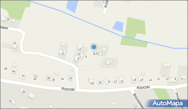 Tomice, Nad Potokiem, 4, mapa Tomice