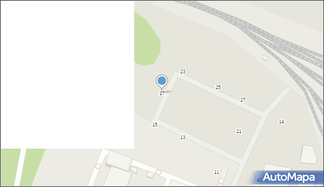 Toruń, Na Uboczu, 17, mapa Torunia