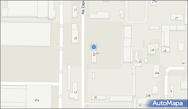 Toruń, Na Zapleczu, 32, mapa Torunia