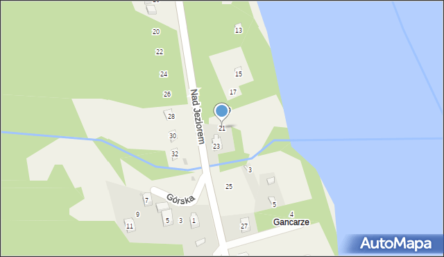 Tresna, Nad Jeziorem, 21, mapa Tresna