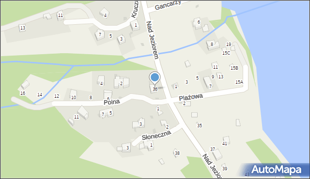 Tresna, Nad Jeziorem, 36, mapa Tresna