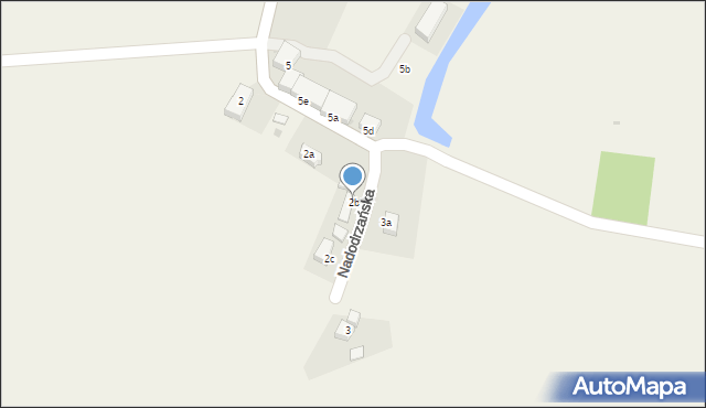 Trestno, Nadodrzańska, 2b, mapa Trestno